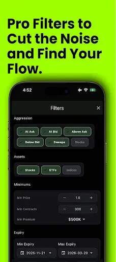 Скриншот 6 — Flow Greeks - Unusual Options