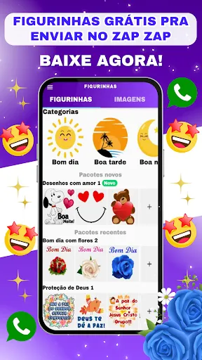 Скриншот 1 — Figurinhas Para Zap Zap
