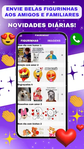 Скриншот 2 — Figurinhas Para Zap Zap