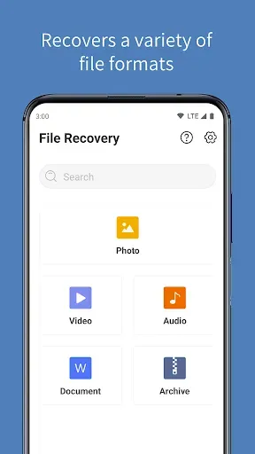 Скриншот 1 — File Recovery - Findback&Store