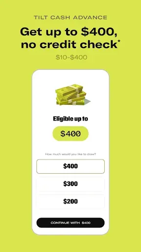 Скриншот 2 — Tilt: Cash Advance & Credit