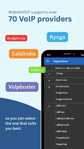 Скриншот 2 — MobileVOIP Дешевые звонки