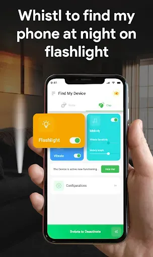 Скриншот 1 — Найти телефон свистку хлопку