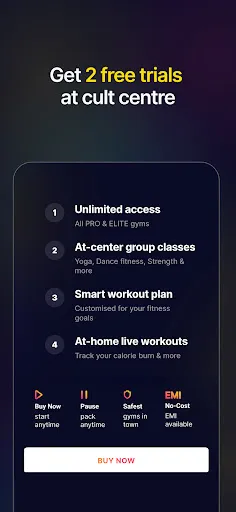 Скриншот 2 — cult.fit Gym Workout & Fitness