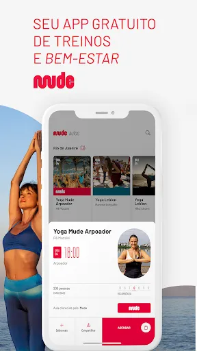 Скриншот 1 — Mude - Fitness e Yoga