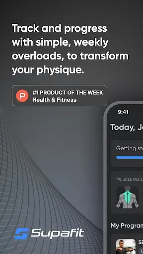 Скриншот 1 — Supafit: Gym & Workout Planner