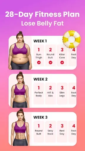 Скриншот 1 — JustFit - Lazy Workout