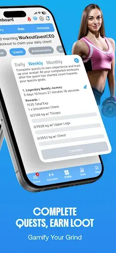 Скриншот 2 — Workout Quest - Gamified Gym