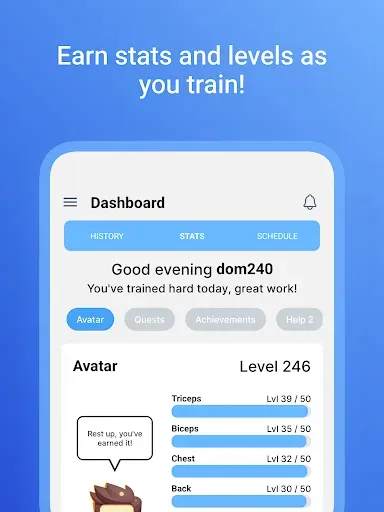 Скриншот 6 — Workout Quest - Gamified Gym