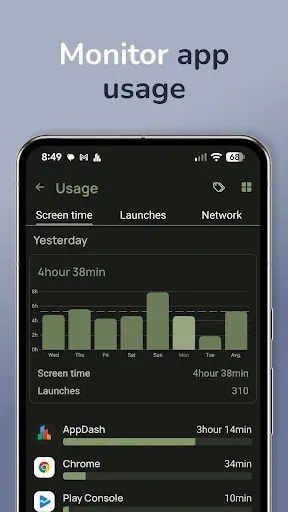 Скриншот 4 — AppDash: App Manager & Backup