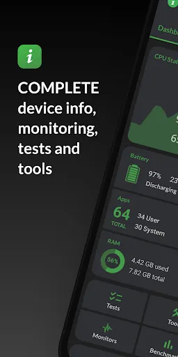 Скриншот 1 — DevCheck Device & System Info