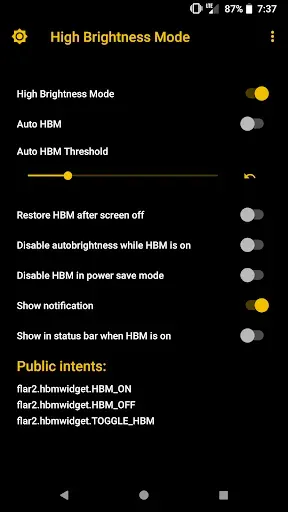 Скриншот 1 — High Brightness Mode