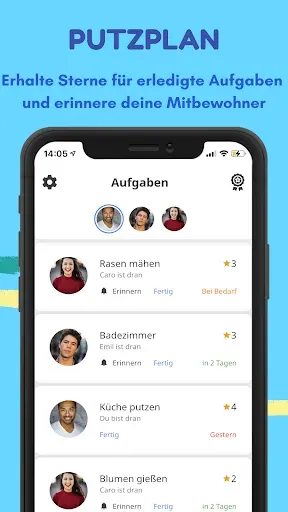 Скриншот 3 — Flatify - Putzplan und WG-App