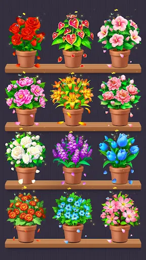 Скриншот 3 — Flower Merge: Цветы Сортировка