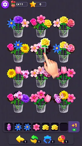 Скриншот 4 — Flower Merge: Цветы Сортировка