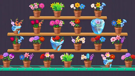 Скриншот 7 — Flower Merge: Цветы Сортировка