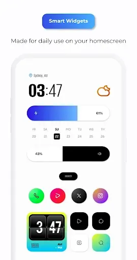 Скриншот 3 — Flux Neo for KWGT