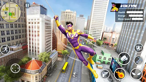 Скриншот 1 — Super Rope Hero: Crime City