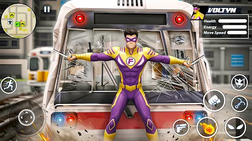 Скриншот 2 — Super Rope Hero: Crime City