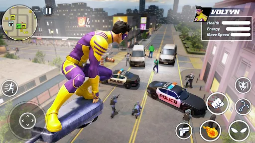 Скриншот 3 — Super Rope Hero: Crime City