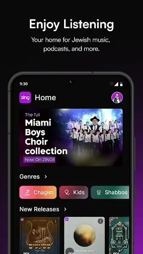 Скриншот 3 — Zing - Jewish Music Streaming