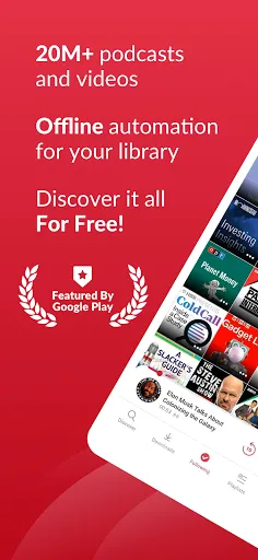 Скриншот 1 — Offline Podcast App: Player FM