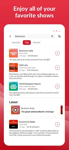 Скриншот 5 — Offline Podcast App: Player FM