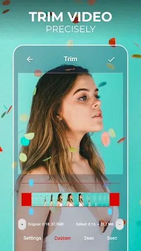 Скриншот 2 — Crop, Cut & Trim Video Editor