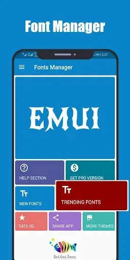 Скриншот 1 — Font Manager for Huawei/Emui