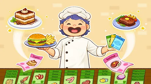 Скриншот 1 — Food Stack: Cooking Card