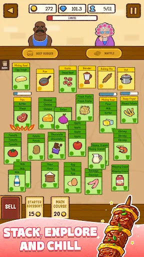 Скриншот 2 — Food Stack: Cooking Card