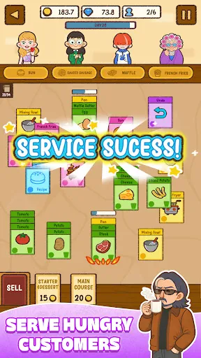 Скриншот 5 — Food Stack: Cooking Card
