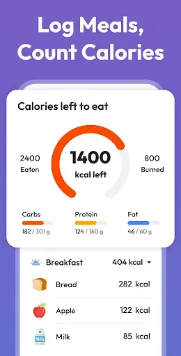 Скриншот 2 — HealthPal: My Calorie Counter