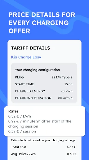 Скриншот 3 — Chargeprice: EV map & prices