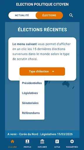 Скриншот 2 — ELECTION POLITIQUE CITOYEN