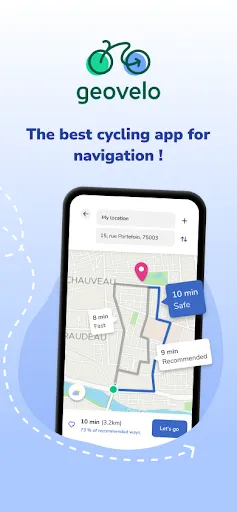 Скриншот 1 — Geovelo - Bike GPS & Stats