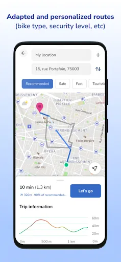Скриншот 3 — Geovelo - Bike GPS & Stats