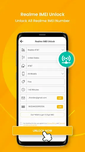 Скриншот 3 — Разблокировка Realme