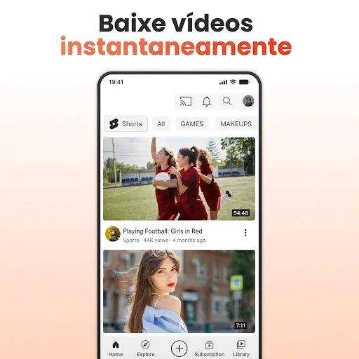 Скриншот 2 — Baixar videos: Todos Baixador