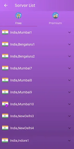Скриншот 2 — VPN INDIA - Unblock Proxy VPN