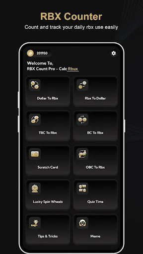 Скриншот 1 — RBX Count Pro - Calc Rbux