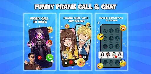Скриншот 1 — Funny Prank Call & Chat