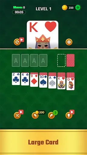 Скриншот 1 — Big Card Solitaire