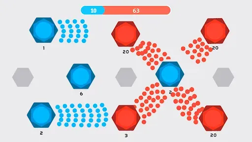 Скриншот 8 — Clash of Dots — RTS 2D игры