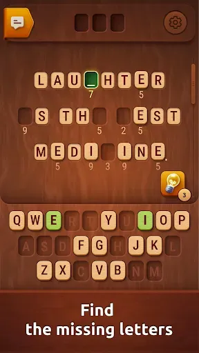 Скриншот 2 — Colorwood Words - Cryptogram