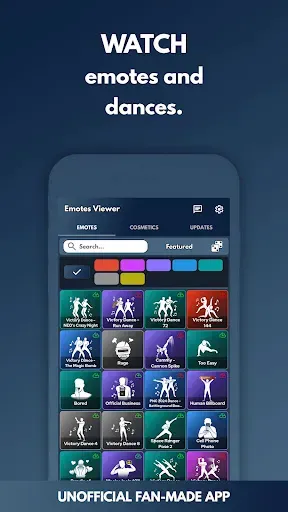 Скриншот 1 — Emotes Viewer for PUBG