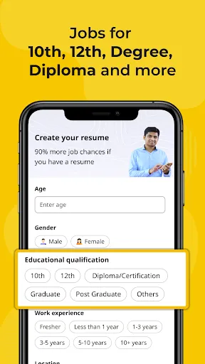 Скриншот 2 — Lokal Jobs - Job search app