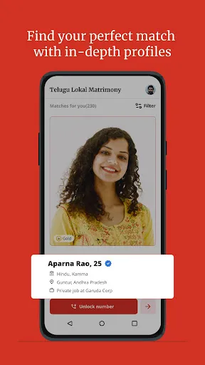 Скриншот 3 — Telugu Lokal Matrimony App