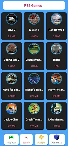 Скриншот 6 — PSP PS2 - Games Emulator