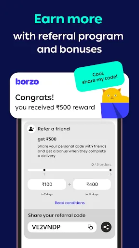 Скриншот 4 — Borzo: Delivery Partner App